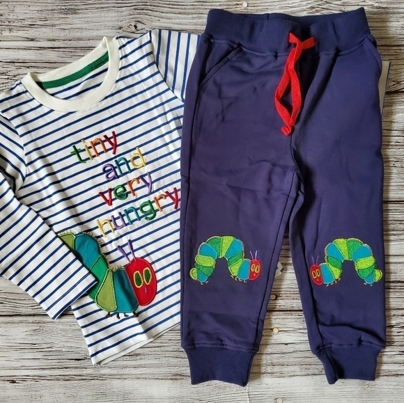Eric Carle The Very Hungry Caterpillar Embroidered Top and Pants Set - Picture 7 of 10